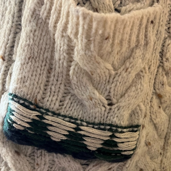 Long White Sweater, Holiday, Pine Tree Knit, Size XS - Picture 6 of 8